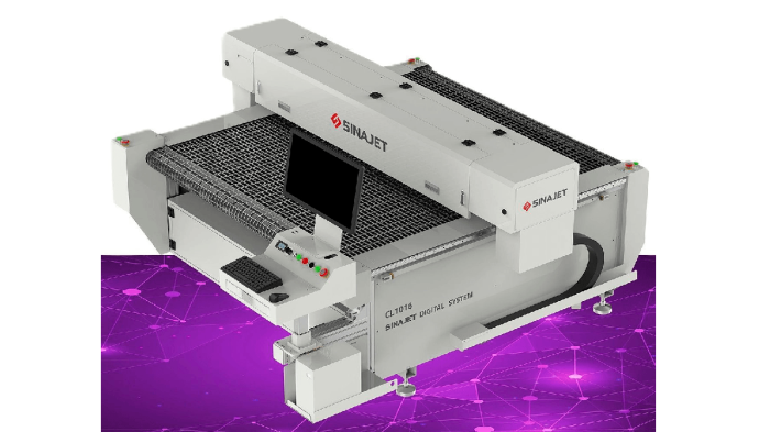 Лазер SINAJET CL 2516 - крой и маркировкa. Лазерный раскройный комплекс для ткани